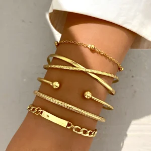 Ensemble de bracelets magnifique 05 pcs