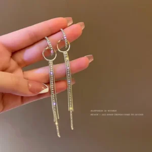 boucles d'oreilles en argent géométrique pendentif